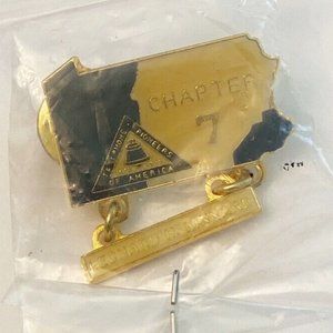 Vintage Telephone Pioneers of America Chapter 7 Leonard H. Kinnard Enamel Pin